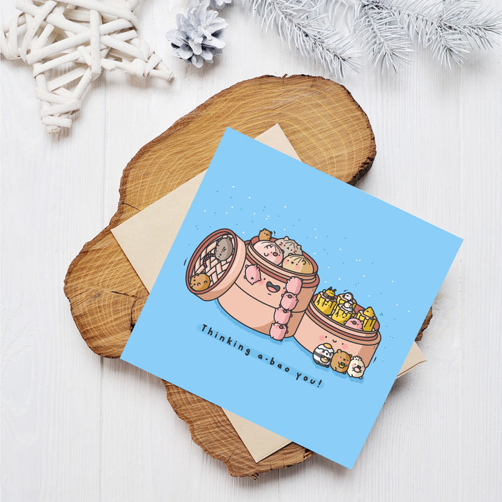 Bao card on wooden piece
