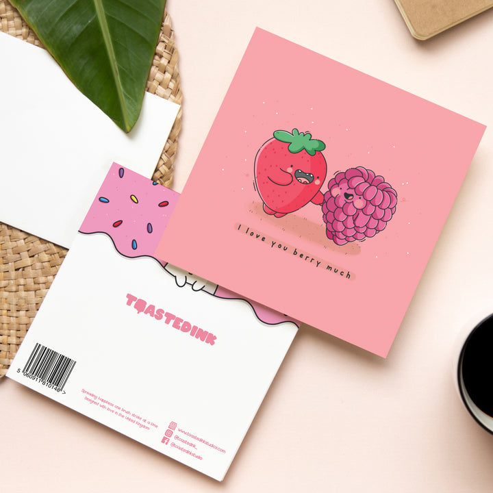 Berry card front and back