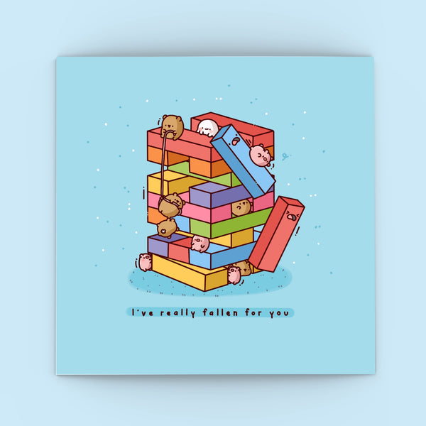 Cute Building Blocks Greetings card