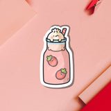 Strawberry Milk Dumpling Vinyl Sticker