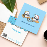 Sushi card front and back