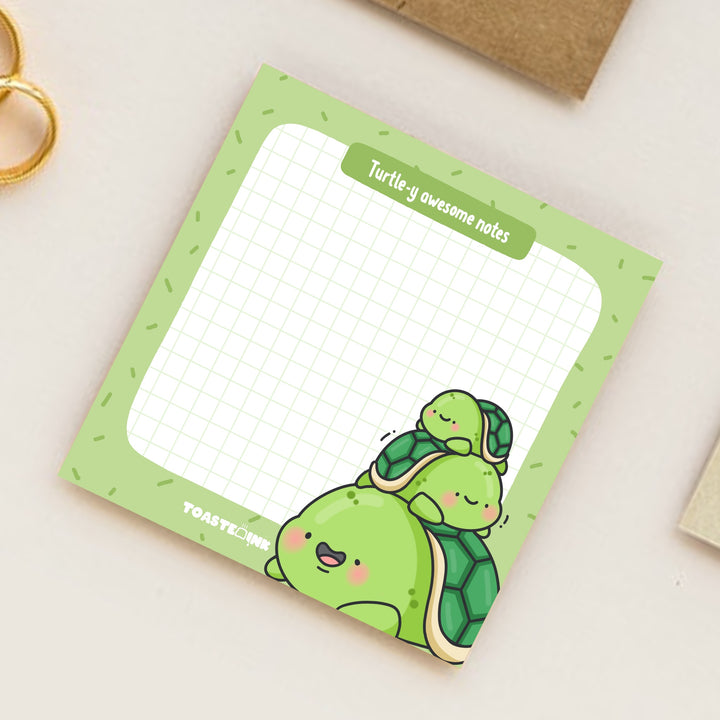 Cute Turtle Sticky Notes | Cute Stationery – ToastedInk