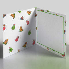Christmas print inside card