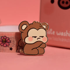 Grumpy Monkey pin
