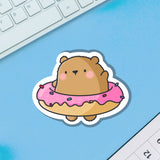 Donut Bear Vinyl Sticker