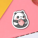 Panda Piggy Vinyl Sticker