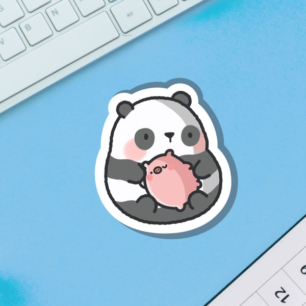 Panda Piggy Vinyl Sticker