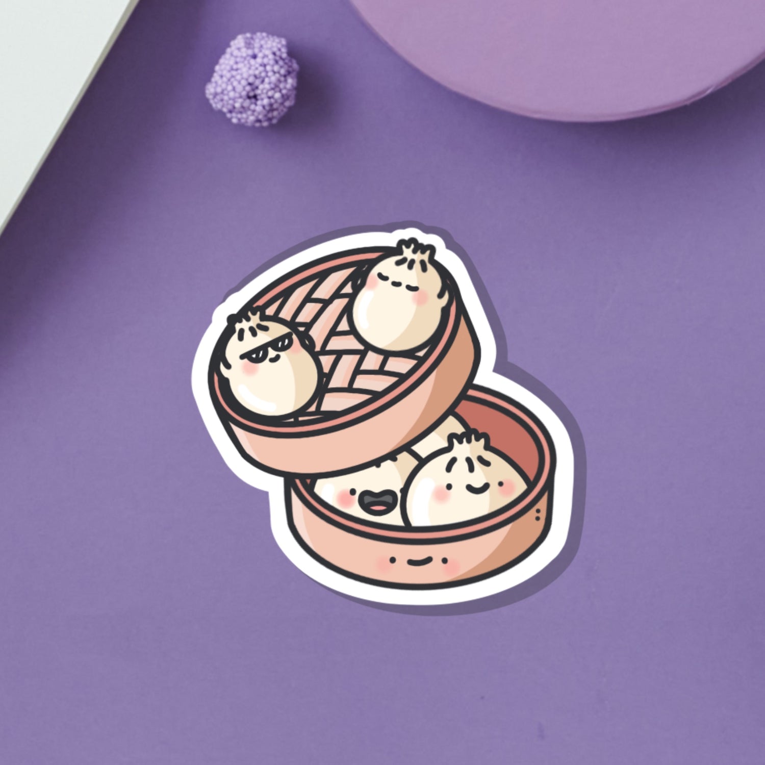 Dim Sum Bao Buns Vinyl Sticker