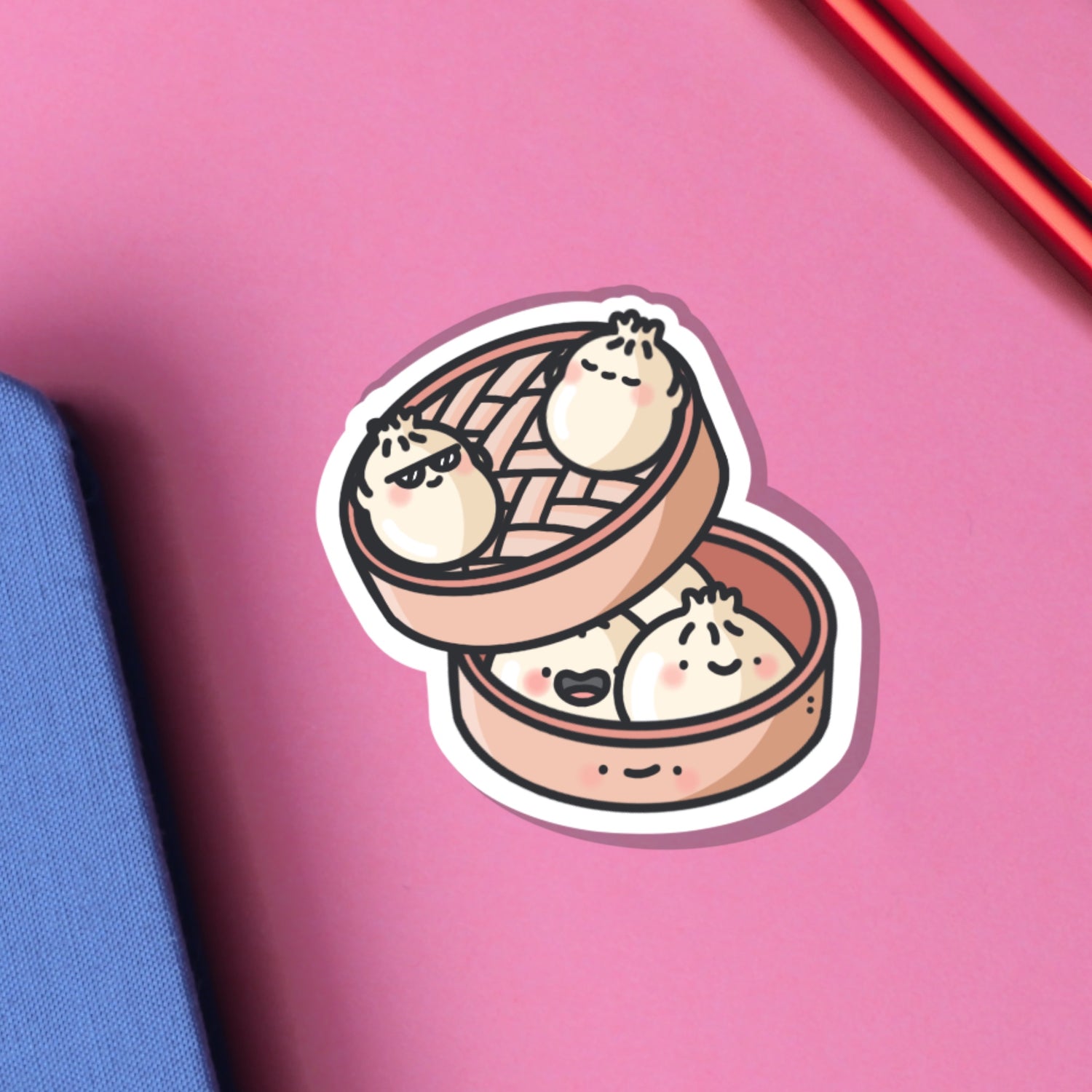 Dim Sum Bao Buns Vinyl Sticker