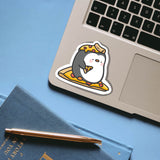 Cute Pizza Penguin Vinyl Sticker