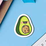 Avocado Bear Vinyl Sticker