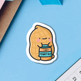 Cute peanut vinyl sticker