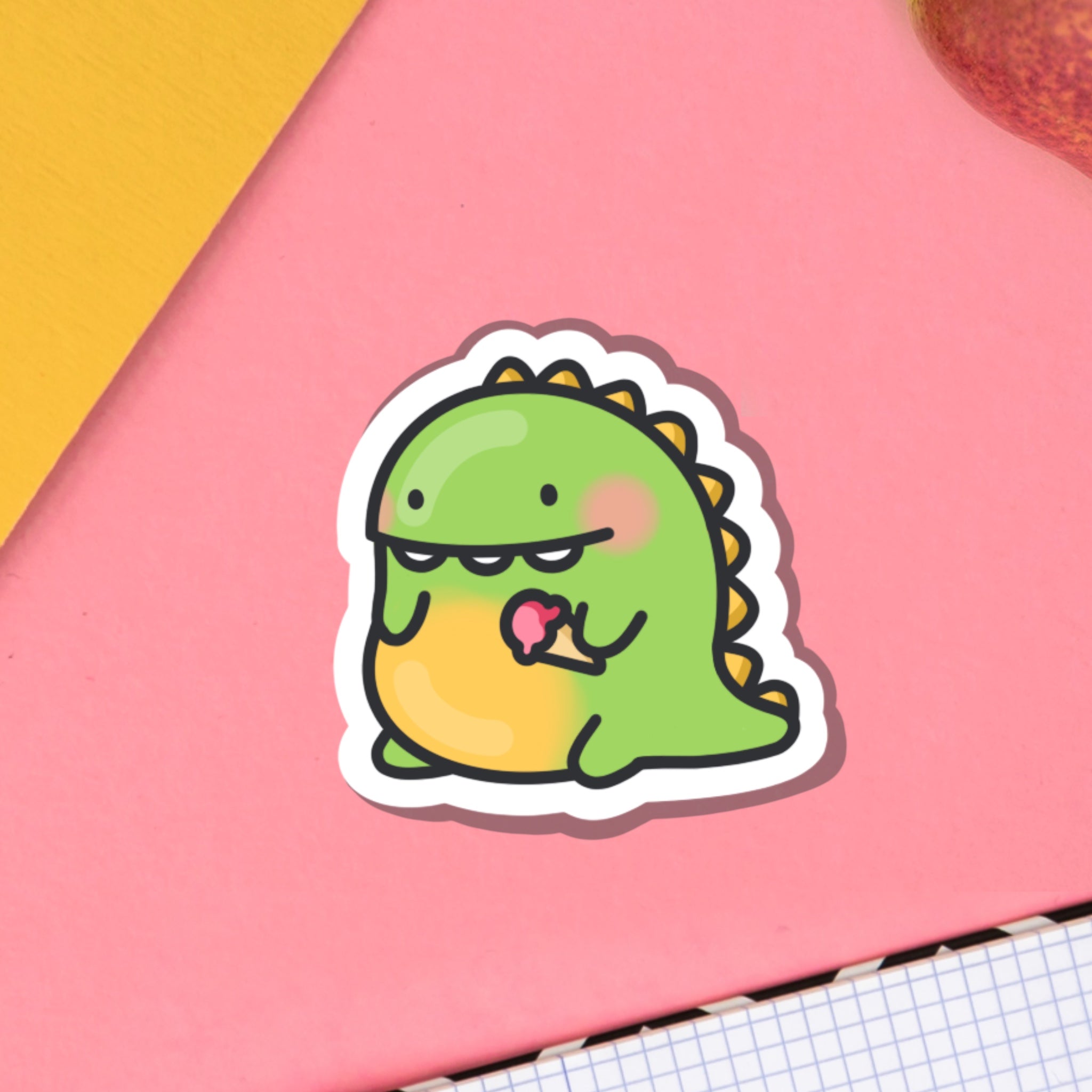 Cute dinosaur vinyl sticker