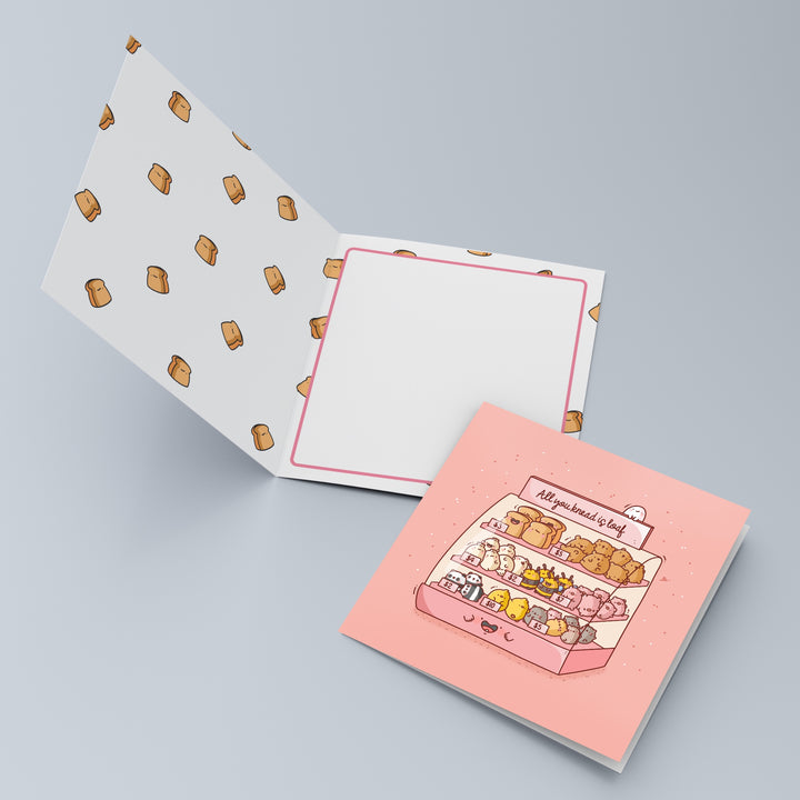 Animal card inside design