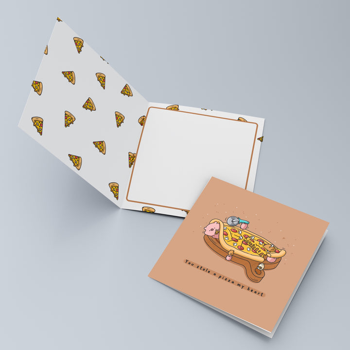 Pizza card inside design