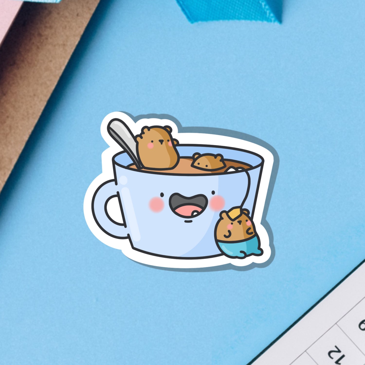 Tea Bears Vinyl Sticker
