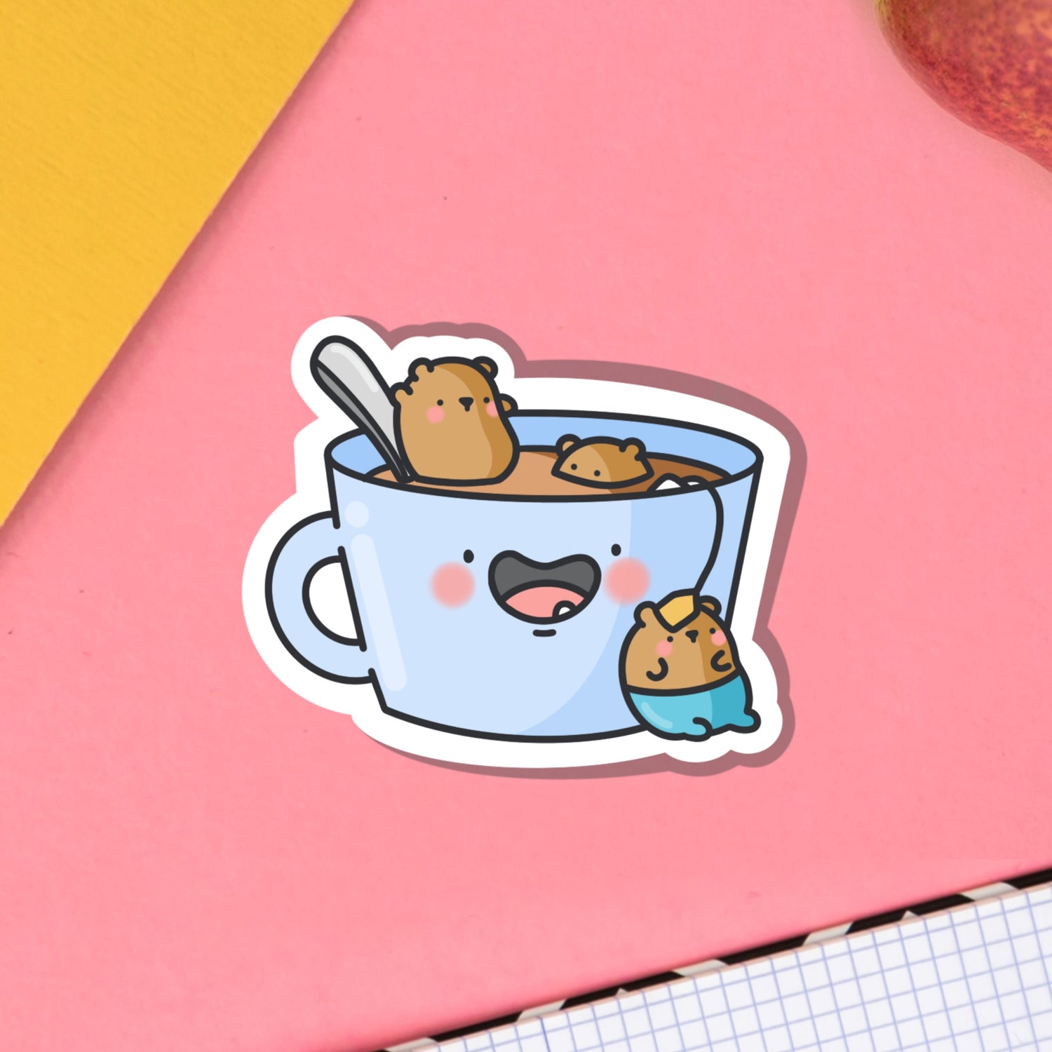 Tea Bears Vinyl Sticker