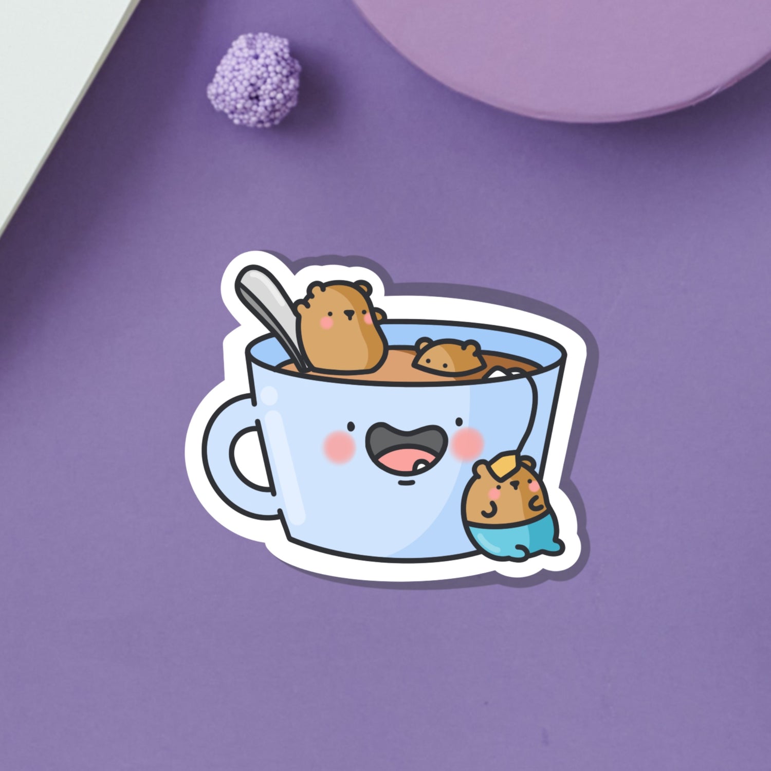 Tea Bears Vinyl Sticker