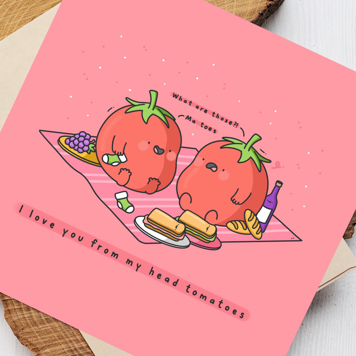 Tomatoes card close up