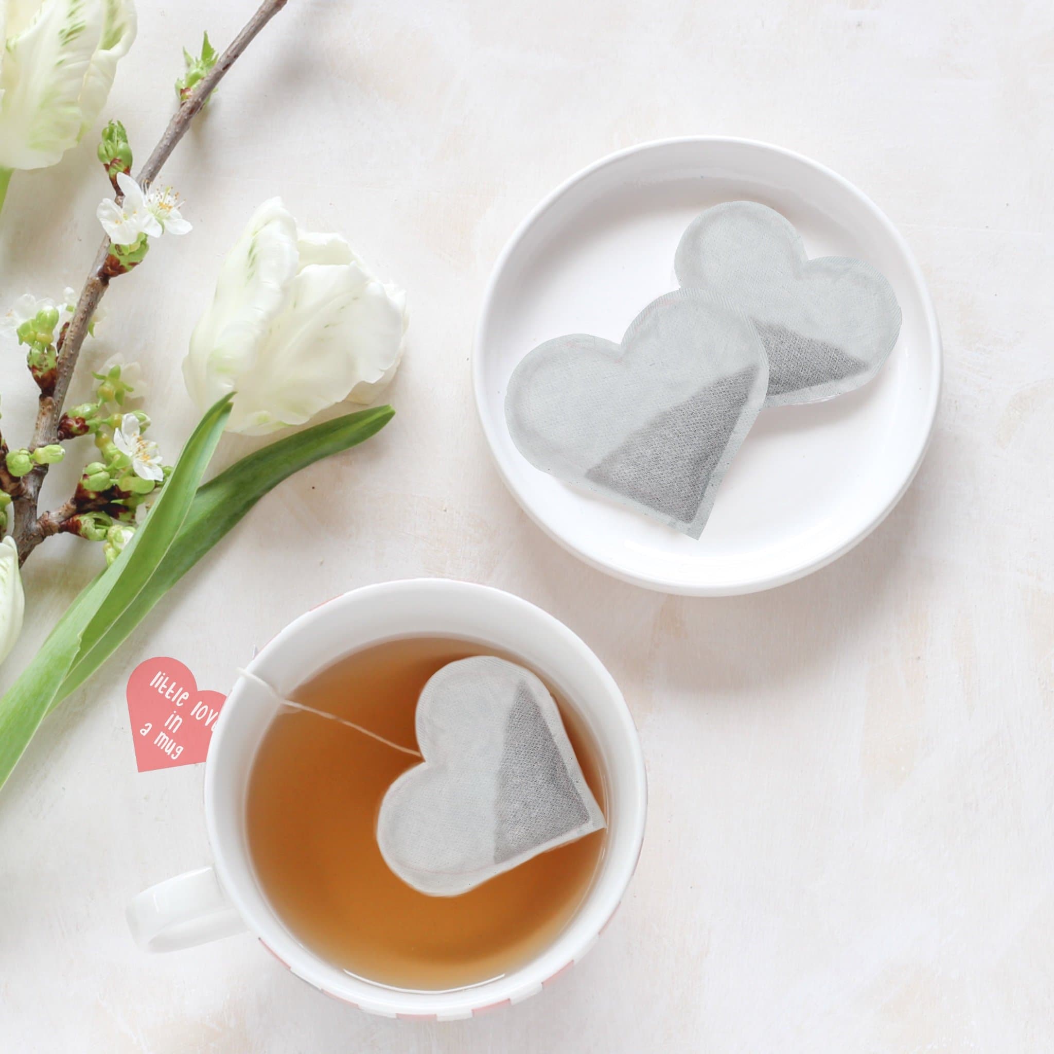 Heart Shaped Tea Bags in Box — Paris In A Cup Tea Shop